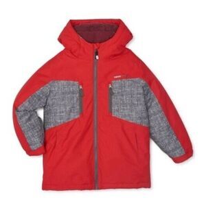 Swiss‎ Tech Red Hooded Fleece Lined Boy's Winter Jacket Size M (8)